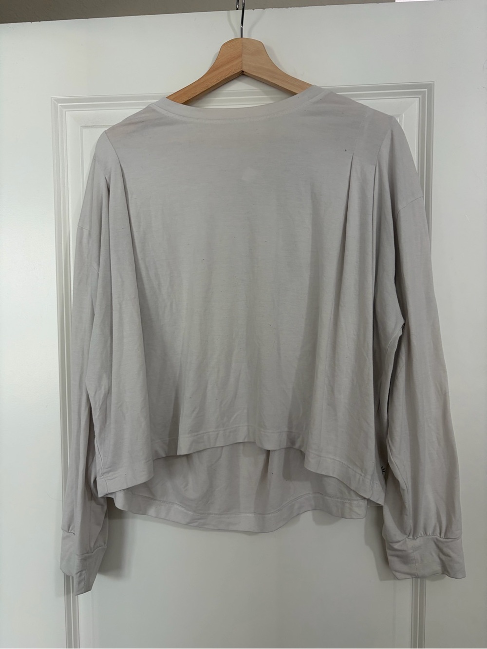 Athleta white long-sleeved